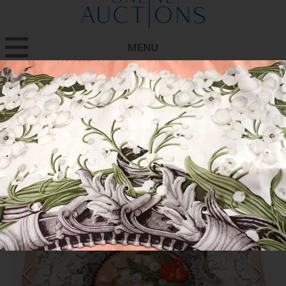 Dior Silk Stunning Scarf with Certificate of Authenticity - 34 x 34 - Picture 10 of 10